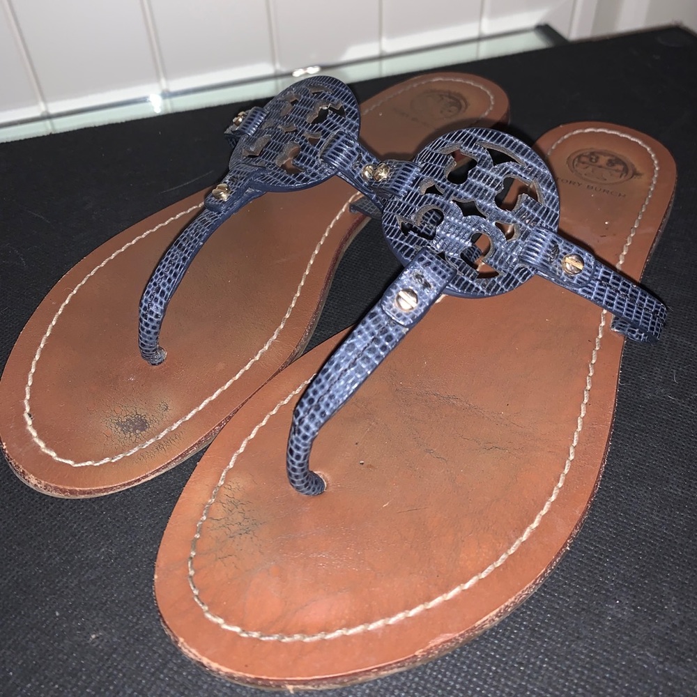 Navy Mini Miller Tory Burch Sandals